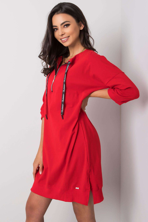 Earnestine Red ikdienas kleita