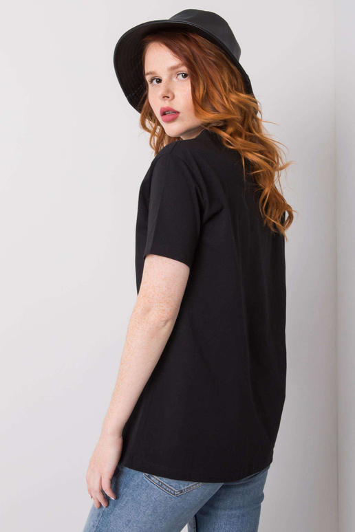 Melns Zoya T-krekls