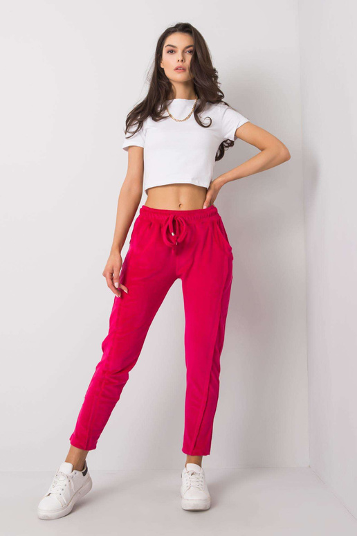 Fuksijas samta bikses Juanita RUE PARIS Fuksijas samta bikses Juanita RUE PARIS