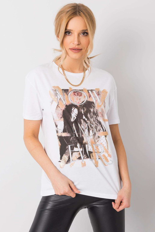 Balts Agates t-krekls