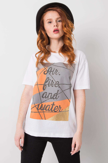 Madelyn White Cotton T-krekls 2