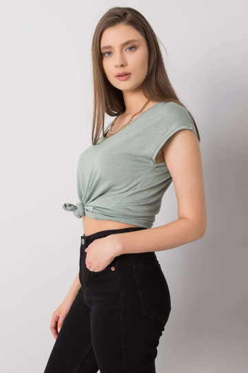 Gaiši zaļa svītraina blūze... 2