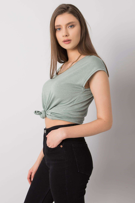 Gaiši zaļa svītraina blūze Giselle...