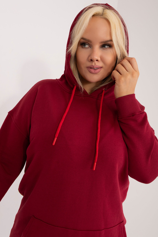 Burgundijas lielizmēra Luna kapuci