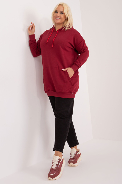 Burgundijas lielizmēra Luna kapuci