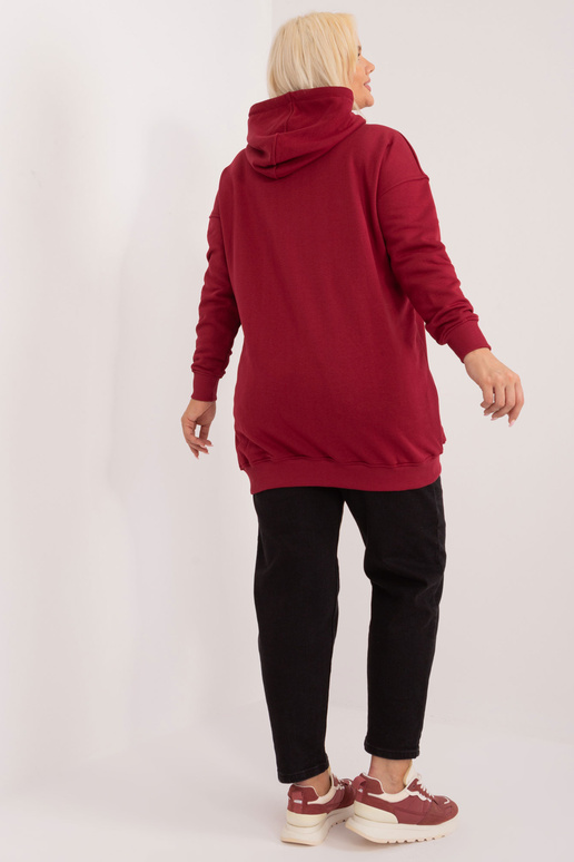 Burgundijas lielizmēra Luna kapuci