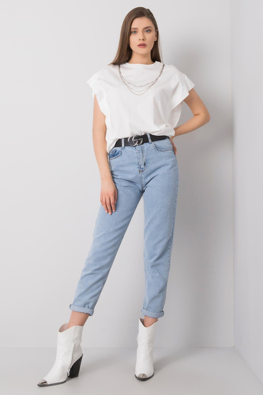 Balts T-krekls ar kaklarotu Arianna...