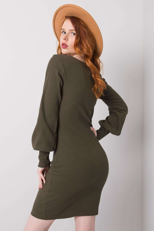 Haki krāsas kokvilnas kleita Alvine... Haki krāsas kokvilnas kleita Alvine...