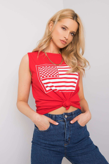 Sarkans tops ar apdruku... 2