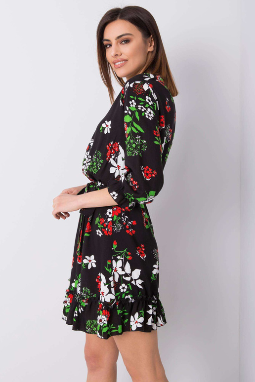 Melna ziedu kleita Arlette