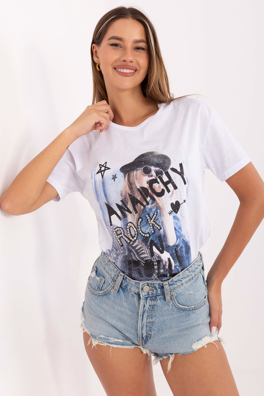 Balts Lorna T-krekls