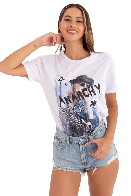 Balts Lorna T-krekls