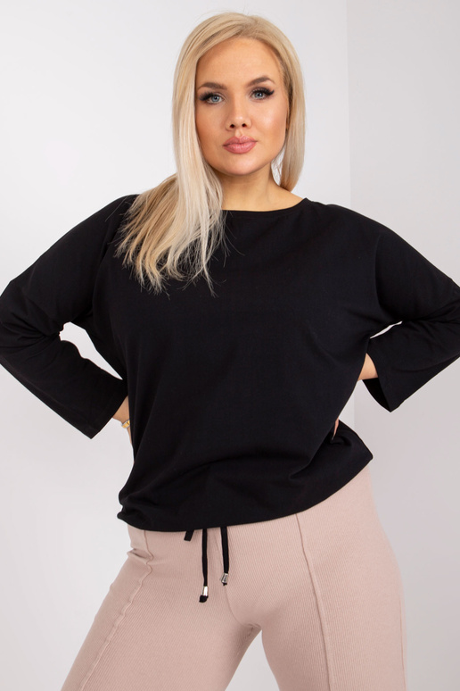 Melna sieviešu liela izmēra kokvilnas...