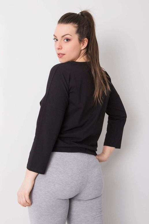 Melna sieviešu liela izmēra kokvilnas...