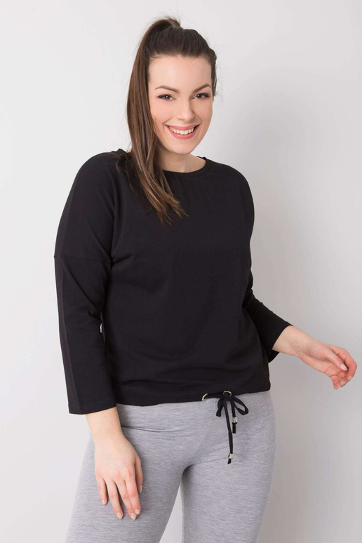 Melna sieviešu liela izmēra kokvilnas...