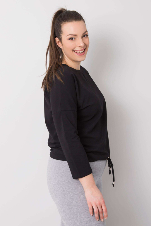 Melna sieviešu liela izmēra kokvilnas...