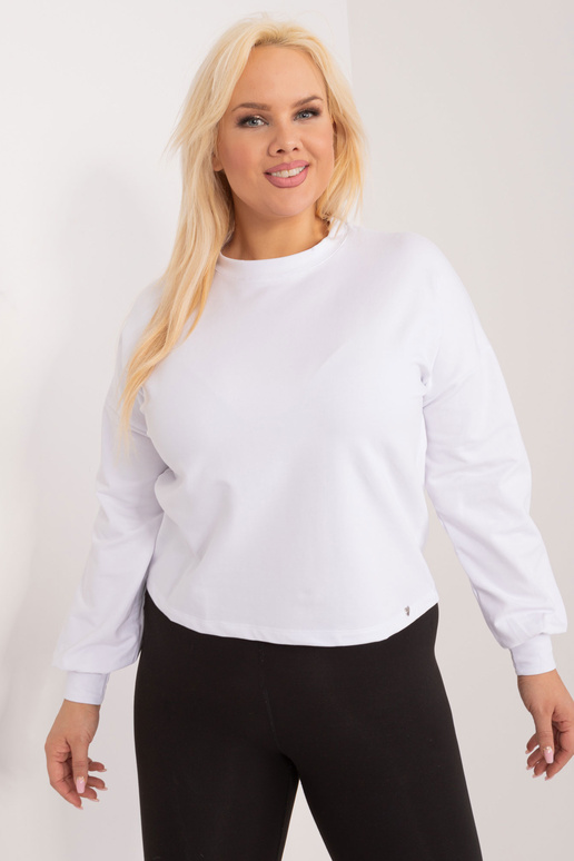 Balts plus izmēra sporta krekls...