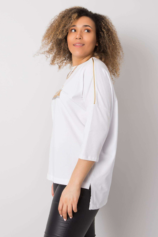 Alissa Balta kokvilnas blūze