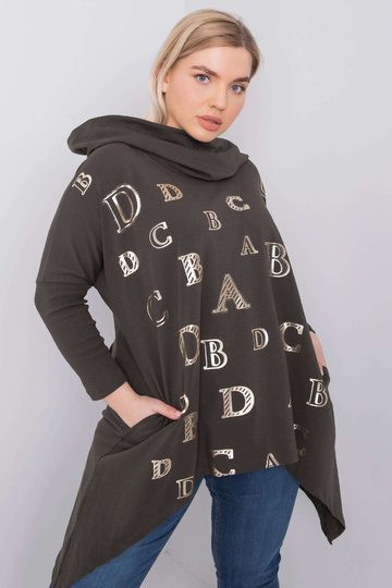 Tumšs Khaki liela izmēra... 2