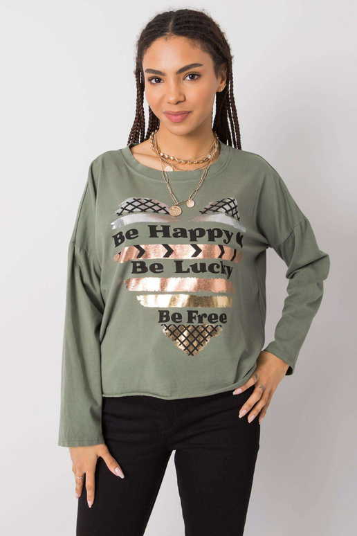 Khaki krāsas Miriana blūze ar garām...