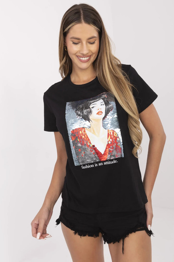 Melns T-krekls ar Alaine... 2