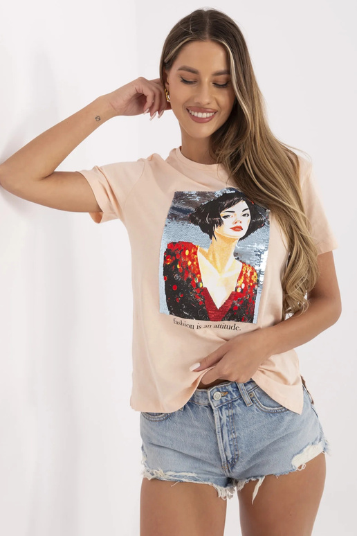 Laša t-krekls ar Alaine aplikāciju