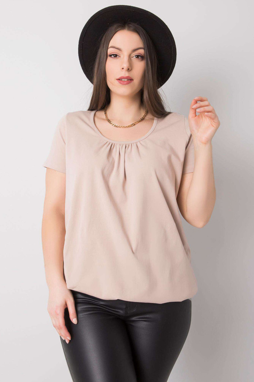 Celeste Cotton liela izmēra bēša blūze