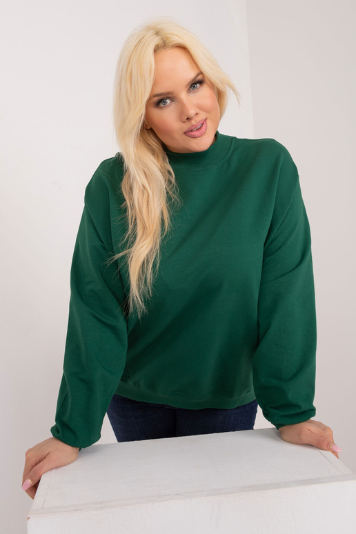 Tumši zaļš Liela izmēra Hoodie Harmony Tumši zaļš Liela izmēra Hoodie Harmony