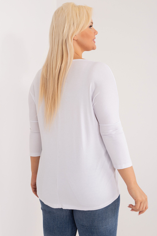 Balta plus izmēra blūze ar viskozi...
