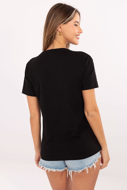 Melns T-krekls ar Mabel apdruku