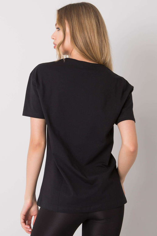 Melns T-krekls ar Kemmy apdruku