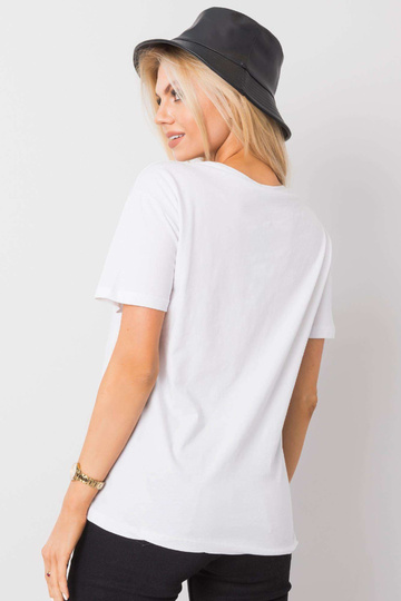 Balts Marcia t-krekls