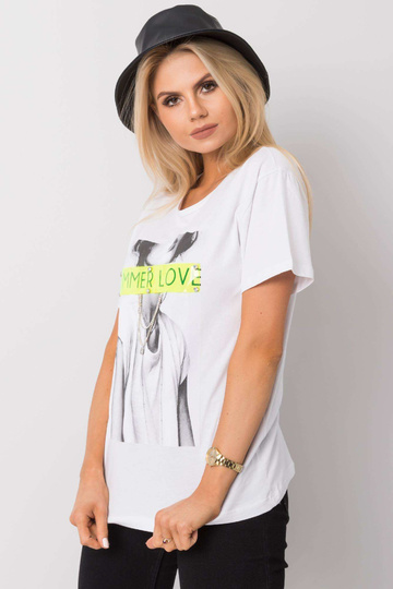 Balts Marcia t-krekls 2