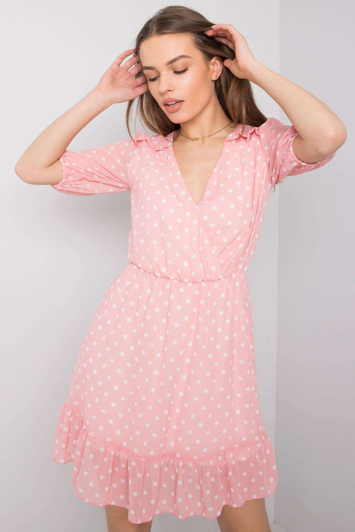 Rozā kleita ar volānu Paloma SUBLEVEL