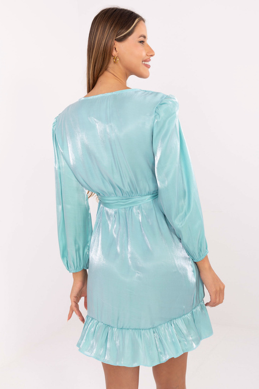 Piparmētru kleita ar volānu Džeina