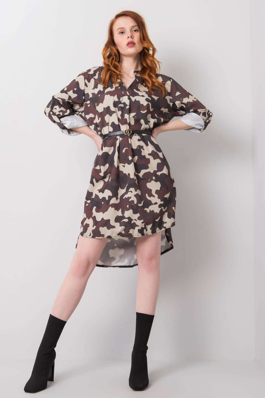 Bēša un brūna kamo kleita Blaise