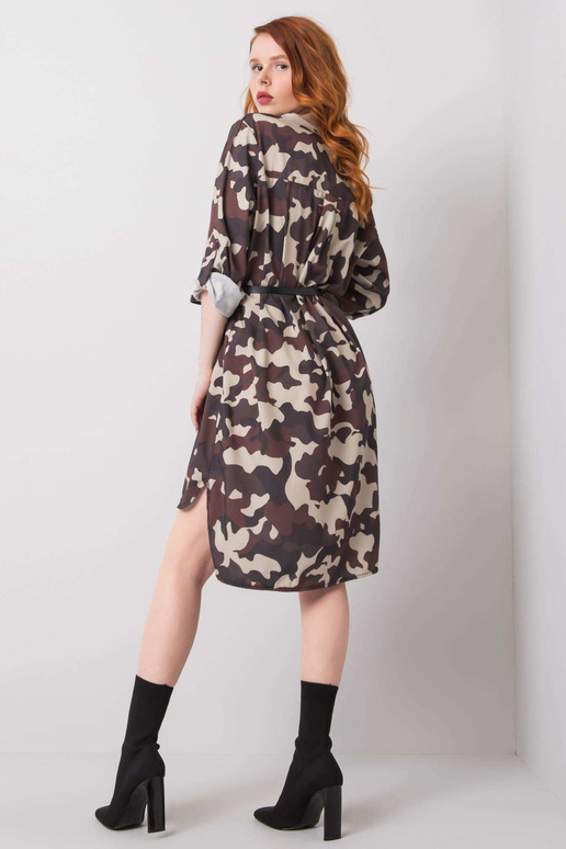 Bēša un brūna kamo kleita Blaise