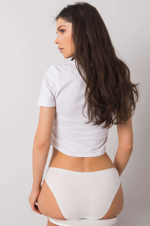 Ecru sieviešu biksītes ar mežģīnēm