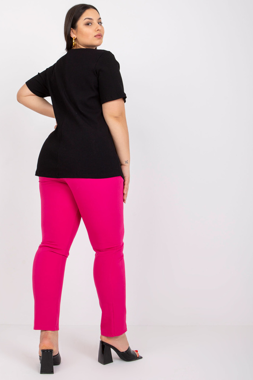 Melna plus izmēra blūze ar svītru Stella