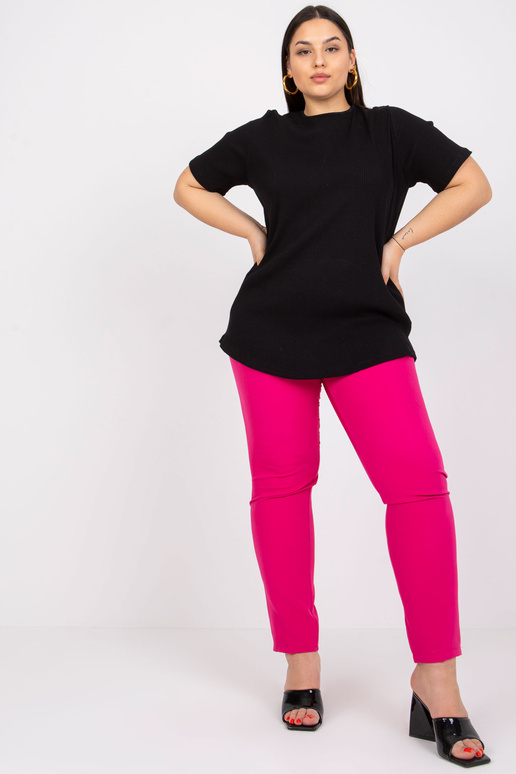 Melna plus izmēra blūze ar svītru Stella