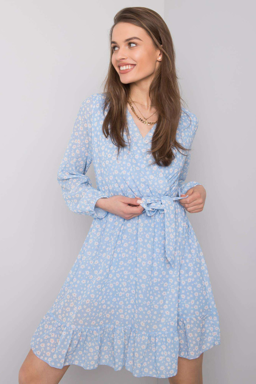 Zila kleita ar volāniem Eunika OCH BELLA