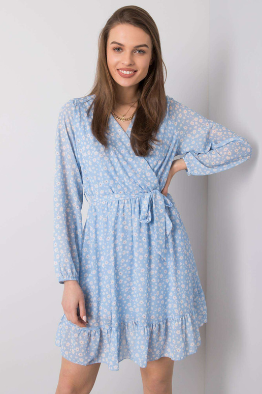 Zila kleita ar volāniem Eunika OCH BELLA