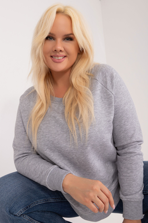 Pelēks liela izmēra kokvilnas sporta...