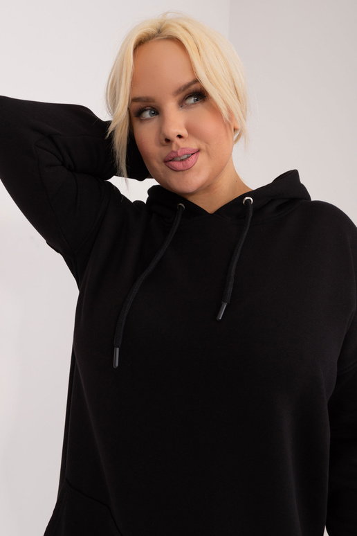 Luna Black Plus Size kapuci