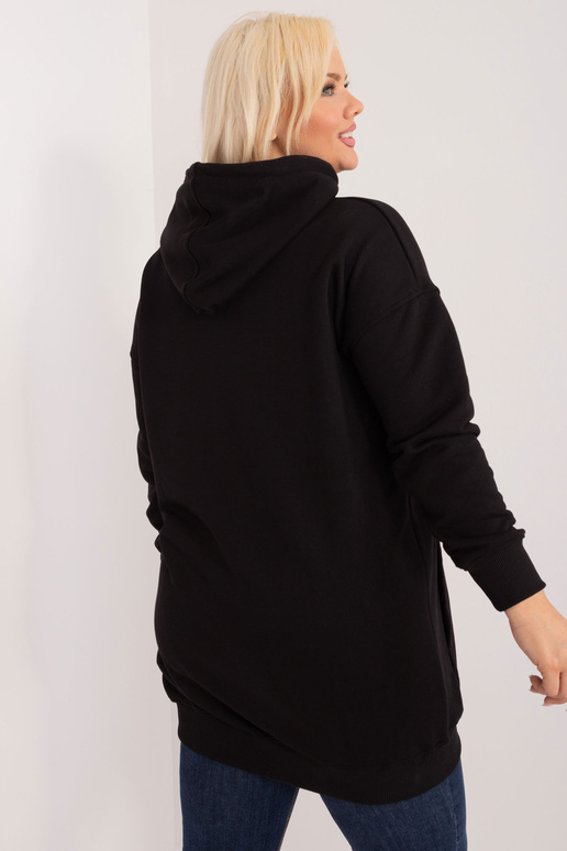 Luna Black Plus Size kapuci