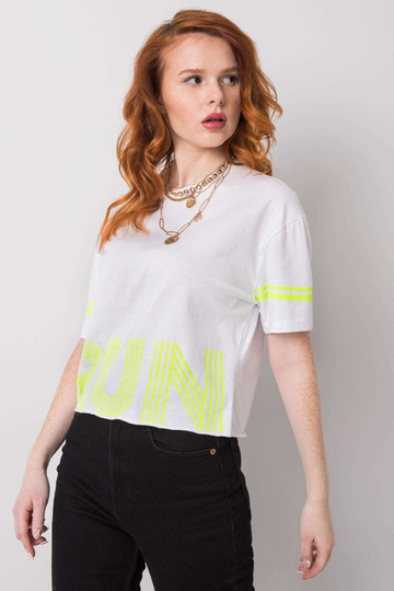 Balts Marlene Cotton T-krekls