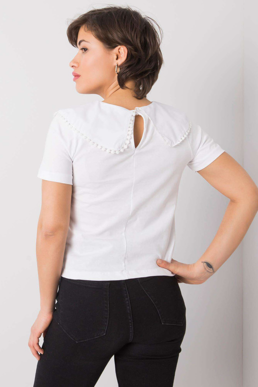 Balta blūze ar apkakli Kaysie RUE PARIS