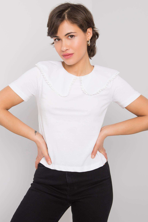 Balta blūze ar apkakli Kaysie RUE PARIS