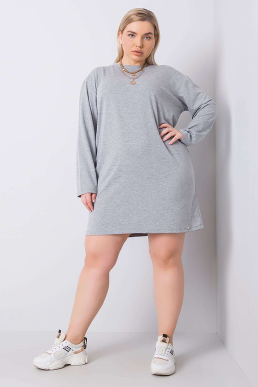 Pelēka Giselle liela izmēra kleita