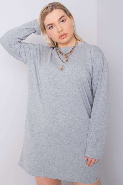 Pelēka Giselle liela izmēra kleita